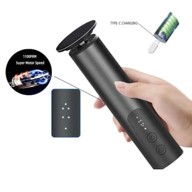 Cordless Electric Callus Remover for Feet with Nail File Sander 2 in 1 Rechargeable Foot File Grinder for Dead Skin Crack Dry Calluses with Sandpaper Disk 6 Speed Adjustable - Image 4