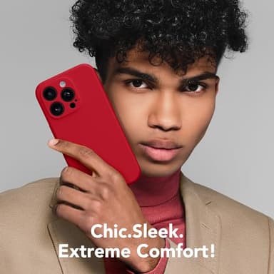 SuydanBox Magnetic for iPhone 13 Pro Max Case, Compatible with MagSafe, [Full Camera Protection][Screen Protector] Silicone Shockproof Protective Phone Case for iPhone 13 Pro Max 6.7", Deep Red - Image 8