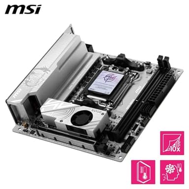 MSI MPG B850I Edge TI WiFi Motherboard, ATX - Supports AMD Ryzen 9000/8000 / 7000 Processors, AM5-90A SPS VRM, DDR5 Memory Boost (8200+MT/s OC), PCIe 5.0 x16, M.2 Gen5, Wi-Fi 7, 5G LAN - Image 4