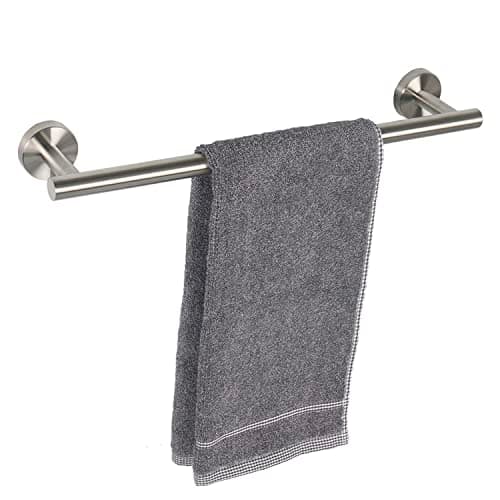 TocTen Bath Towel Bar - Thicken SUS304 Stainless Steel Bathroom Towel Holder, Towel Rod for Bathroom Heavy Duty Wall Mounted Towel Rack Hanger (16IN, Brushed Nickel) - Image 1