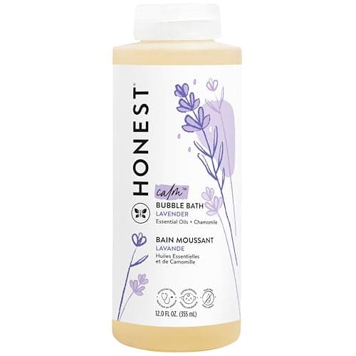 The Honest Company Foaming Bubble Bath | Gentle for Baby | Naturally Derived, Tear-free, Hypoallergenic | Lavender Calm, 12 fl oz - Image 1