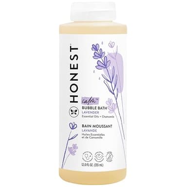 The Honest Company Foaming Bubble Bath | Gentle for Baby | Naturally Derived, Tear-free, Hypoallergenic | Lavender Calm, 12 fl oz - Image 1