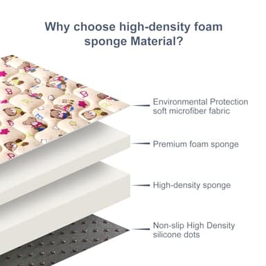 Baby Play Mat - 79" X 71",Premium Thicker Foam One-Piece Crawling Mat, Machine Washable, Extra Large Anti-Slip Activity Playmat for Babies, Toddlers & Infants - Image 2