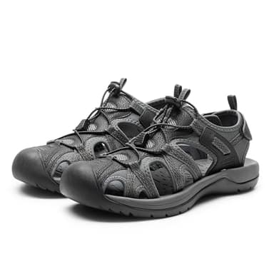 DREAM PAIRS Men's Sandals Hiking Water Sport Athletic Beach Outdoor Comfortable Casual Closed Toe Summer Sandal Shoes,Size 10.5,Black/Dark Grey,DMUMST2505 - Image 6