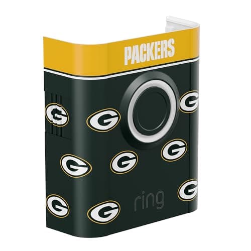 All-New Limited Edition, Official NFL Faceplate for Ring Doorbells - Video Doorbell 3, Video Doorbell 3 Plus, Video Doorbell 4, Battery Doorbell Plus, and Battery Doorbell Pro | Green Bay Packers - Image 1
