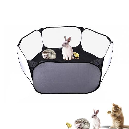 Small Animals Playpen, Portable Pop-up Open Interactive Pet Tent, Indoor Outdoor Fence for Rabbits, Guinea Pig, Hamster, Chinchillas, Kittens, Puppies - Image 1