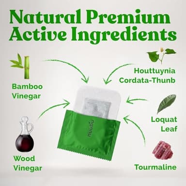 Nuubu | Deep Cleansing Foot Pads for Better Sleep & Foot Care | Premium Japanese Organic Feet Pads with Ginger Powder (30 Pc) - Image 6