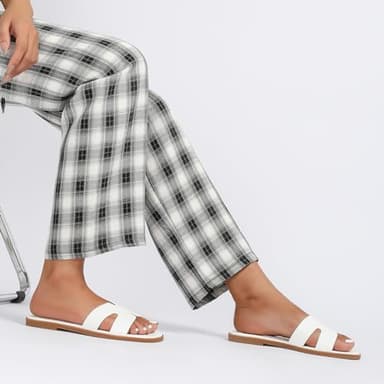 Stratuxx Kaze Open Toe Flat Dress Sandals Womens Slide Comfortable Summer Black, White, Tan Sandals for Women - Image 8