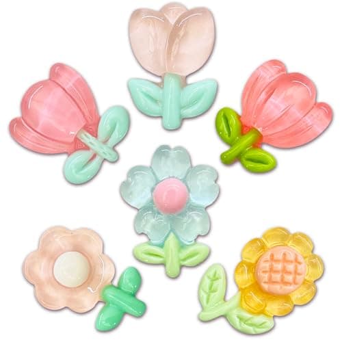 Flowers Shoe Decoration Charms for Clog, Cute Resin Charms Accessories for Adults - Image 1