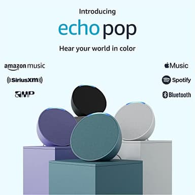 Amazon Echo Pop (newest model), Our smallest Alexa speaker, Fits in any room, Midnight Teal - Image 11