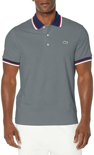 Lacoste Mens Regular Fit Stretch Piqué Polo Shirt - Image 3