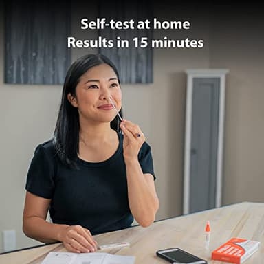 iHealth COVID-19 Antigen Rapid Test, 1 Pack, 5 Tests Total, FDA EUA Authorized OTC at-Home Self Test, Results in 15 Minutes with Non-invasive Nasal Swab, Easy to Use & No Discomfort - Image 3
