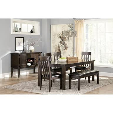 Signature Design by Ashley Haddigan Dining Room Bench, Dark Brown - Image 4