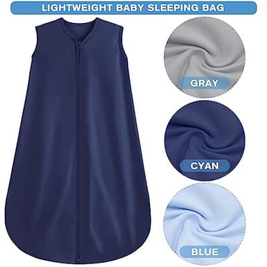 BSTOPPT 3 Pack Baby Sleep Sack 0-6 Months 100% Rayon Cotton Baby Sleeping Bag 2-Way Zipper Toddler Wearable Blankets,Comfy Stretchy Thin Sleep Sacks.TOG 0.3(Small) - Image 4