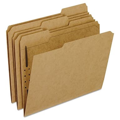 Pendaflex Kraft Fastener Folders, Letter Size, 1 Fastener, 1/3 Cut, 50/BX (FK211) - Image 1