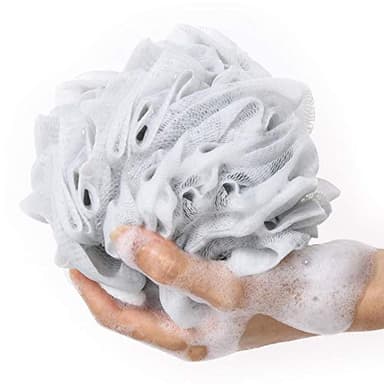 BTYMS Bath Sponge Shower Loofahs 60g Mesh Pouf Bath Scrunchies Body Wash Puff Shower Puff - Pack of 4 - Image 2