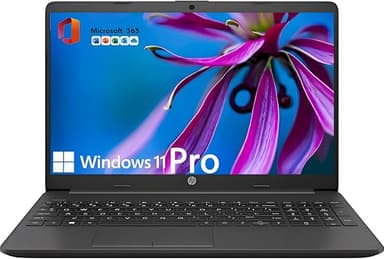 HP 15.6" FHD Laptop Computer Student and Business • The New Version for Everyday Use • AMD Dual-Core Silver CPU • 8GB RAM • 256GB PCIe • Type-C • RJ-45 • 1Yr Office 365 • Windows 11 Pro - Image 1