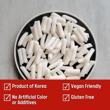 Korean Rice Cake Tteokbokki Stick – 1 Pack (3 Individual Package X 1 Pack) Vegan, Non-GMO, Gluten Free, Tteok Rice Cakes Food Pasta 21.16 oz Per Pack - Image 4
