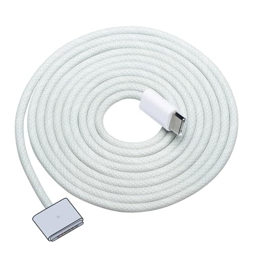 DERLULU USB-C to Magnetic 3 Fast Charge Cable (2 m/6.6 ft), USB C Cable Compatible with MacBook Air (15/13-inch M3 2024, 15-inch M2 2023, 13-inch M2 2022), MacBook Pro (16/14-inch 2023/2021), Silver - Image 1