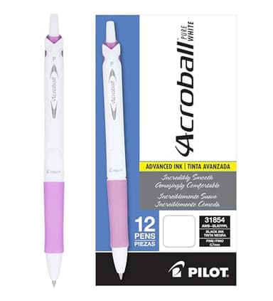 PILOT Acroball PureWhite Retractable Ballpoint - Image 1