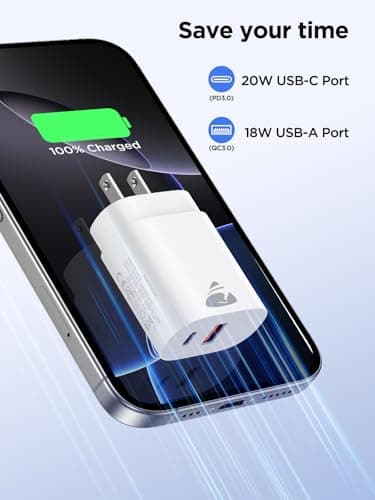 [3 Pack] USB C Charger Block Fast Charging Multiport Wall Charger, Dual Port PD Power Adapter Fast Type C Charging Block Cube Compatible with iPhone 16/15/14/13/12/11/Pro, XS/XR/X/8/7, Samsung, More - Image 3