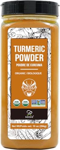Soeos Organic Turmeric Powder 10oz (284g), Non-GMO Verified, USDA Organic, Natural Curcumin, Lab Tested for Purity, Sealed Package To Keep Turmeric Fresh - Image 1