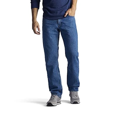 Lee Men's Regular Fit Straight Leg Jean, Pepperstone, 33W x 30L - Image 1