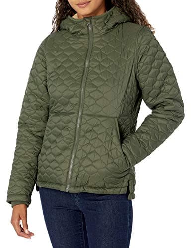 Amazon Essentials Women's Lightweight Quilted Full-Zip Water-Resistant Sherpa-Lined Hooded Puffer Jacket, Olive, XX-Large - Image 1