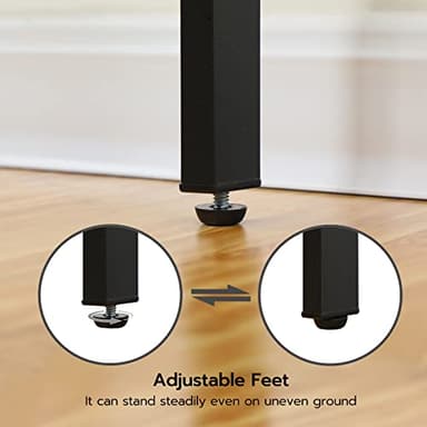 HOOBRO Over-The-Toilet Storage, 3-Tier Bathroom Organizer Over Toilet, Wooden Bathroom Shelves, Space Saver, Freestanding Storage Shelf, Easy to Assemble, Rustic Brown and Black BF41TS01 - Image 8