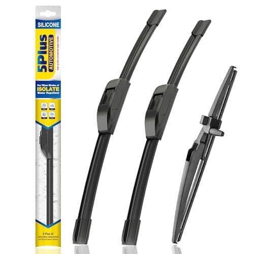 5 PLUS® Silicone Windshield Wipers Replacement for 2010-2018 2019 2020 2021 2022 2023 2024 Toyota 4Runner Wiper Blades(Set of 3),Automotive Replacement Windshield Wiper Blades For My Car-24"/20"/12" - Image 1