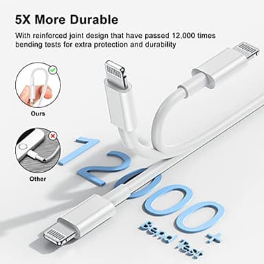 10ft iPhone Charger, [Apple Certified] Long Apple Charging Cord,10 Feet Original Lightning to USB Cable,10 Foot iPhone Charging Cable for iPhone 14 Pro Max/14/13 Pro/12 Mini/11/XS/XR/8/7/6S/5/SE,iPad - Image 6