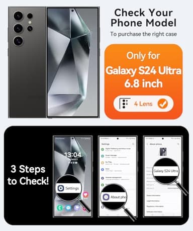 CANSHN Designed for Samsung Galaxy S24 Ultra Case [Full Camera Protection] [Compatible with MagSafe] Translucent Matte Shockproof Protective Phone Cover 6.8 Inch - Hot Pink - Image 2