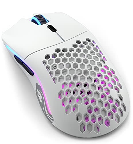 Glorious Model O Wireless Gaming Mouse - Superlight, 69g Honeycomb Design, RGB, Ambidextrous, Lag Free 2.4GHz Wireless, Up to 71 Hours Battery - Matte White - Image 1