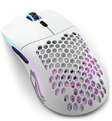 Glorious Model O Wireless Gaming Mouse - Superlight, 69g Honeycomb Design, RGB, Ambidextrous, Lag Free 2.4GHz Wireless, Up to 71 Hours Battery - Matte White - Image 1