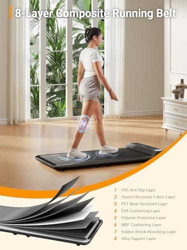 WALKINGPAD C2 Foldable Walking Pad Treadmill, Colorful Under Desk Treadmill for Home Office, Stylish Compact Design, No Assembly Needed - Image 5