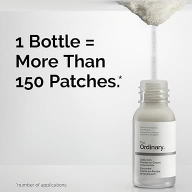 The Ordinary Sulfur 10% Powder-to-Cream Acne Spot Treatment Concentrate, Reduces Pimple Size and Zit Redness, 0.18 Oz - Image 6