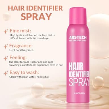 Hair Identifier Spray for Face Shaving Dermaplaning Tool Skin Body Dermaplaning Spray for Women with 4 Face Razor for Face Shaver Hair Removal Kit Excess Hair Dermaplane Razor for Women Face - Image 4