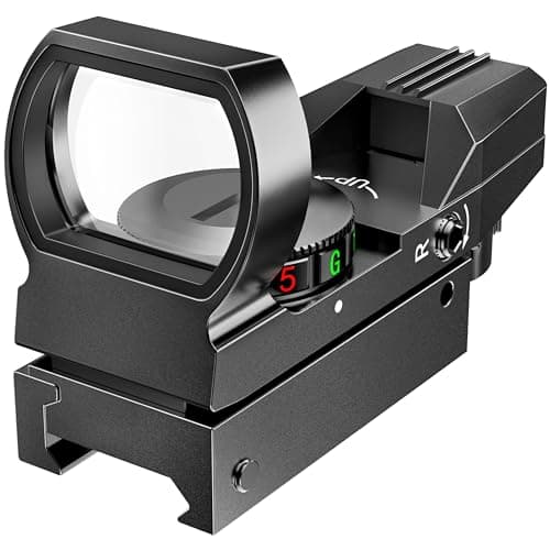 Feyachi Reflex Sight - Adjustable Reticle (4 Styles) Both Red and Green in One Red Dot Sight - Image 1