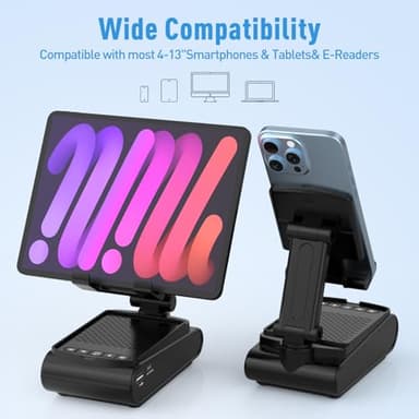 GLOPUS Gifts for Men, Cell Phone Stand with Wireless Bluetooth Speaker, White Elephant Gifts for Adults, Unique Mens Gifts for Birthday Christmas, Cool Gadgets for Men, Stocking Stuffers Teens Mens - Image 5