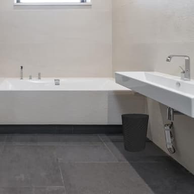 DAJITRE 1.8 Gallon Small Trash Can Wastebasket Recycling Bin Slim Profile for Compact Spaces Bathroom, Office, Bedroom, Kitchen (1.8 Gallon-2pack, Black) - Image 4