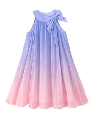 Toddler Girl Tulle Dresses 4T 5T Girl Clothes Ruffle Purple Pink Prom Dress Ombre Summer Toddler Outfits Birthday Beach Sundress for Girl 4 5 Year Old - Image 1