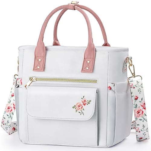 GLORIEROO Deluxe Insulated Lunch Box Bag Women - Leakproof Waterproof Cooler with Multi Pockets Removable Strap for Work Picnic - Teacher Mothers Day Christmas Birthday Gifts - Image 1