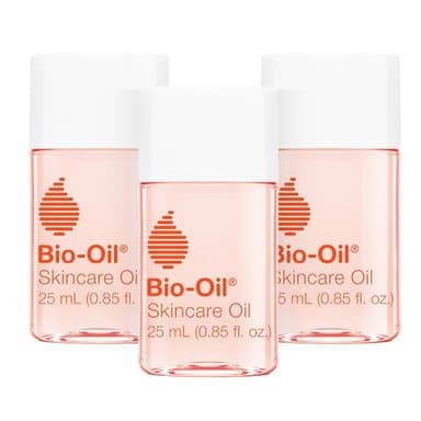 Bio-Oil Skincare Body Oil Serum for Scars and Stretch Marks, Face and Body Moisturizer with Vitamin E & A for Sensitive Dry Skin, Dermatologist Recommended, Travel Size, .85 oz, Pack of 3 - Image 1
