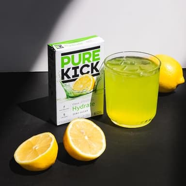 PURE KICK Hydration Singles To Go Drink Mix, Citrus, Includes 12 Boxes with 6 Packets in each Box, 72 Total Packets - Image 5