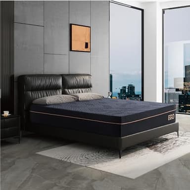 Dyonery King 12 Inch Memory Foam Mattress in a Box, Cooling Knit Fabric Cover, Made in The USA of US Foam and Global Materials, CertiPUR-US Certified, Fiberglass Free Mattress, 76”x80” - Image 2