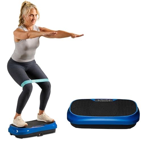Lifepro Waver Mini Vibration Plate for Lymphatic Drainage – Whole Body Vibrating Platform Exercise Machine for Muscle Toning & Recovery with Remote & Resistance Bands, Max Load 260 lb - Image 1