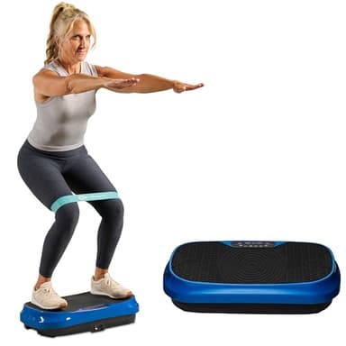 Lifepro Waver Mini Vibration Plate for Lymphatic Drainage – Whole Body Vibrating Platform Exercise Machine for Muscle Toning & Recovery with Remote & Resistance Bands, Max Load 260 lb - Image 1