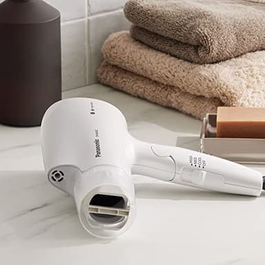 Panasonic nanoe Compact Hair Dryer with Oscillating Quick Dry Nozzle for Healthier-Looking Hair, Folding Blow Dryer for Travel and Home, 3 Airflow Hairdryer Settings - EH-NA2C-W (White) - Image 11