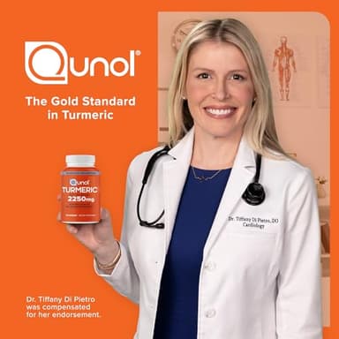 Qunol Turmeric Curcumin with Black Pepper, 2250mg Turmeric Extract with 95% Curcuminoids, Extra Strength Turmeric Supplement, Enhanced Absorption, Joint Support Supplement, 90 Vegetarian Capsules - Image 11
