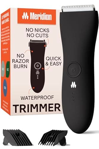 Meridian Ball Trimmer Men Body Hair Trimmer for Men and Women Hair and Beard Trimmer for Men and Women Beard and Body Trimmer for Men and Women Bikini Trimmer Onyx - Image 1